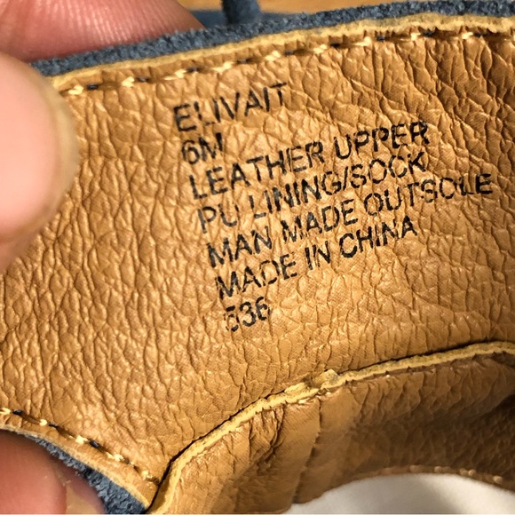 Steve Madden Elivait leather blue suede gladiator flats sandals - Picture 6 of 8